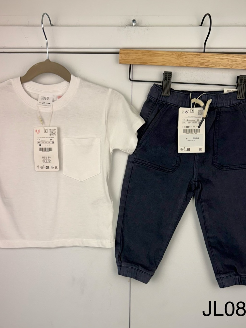 Zara Baby Boys 2-Piece Tee Jogger Set NWT 12-18M